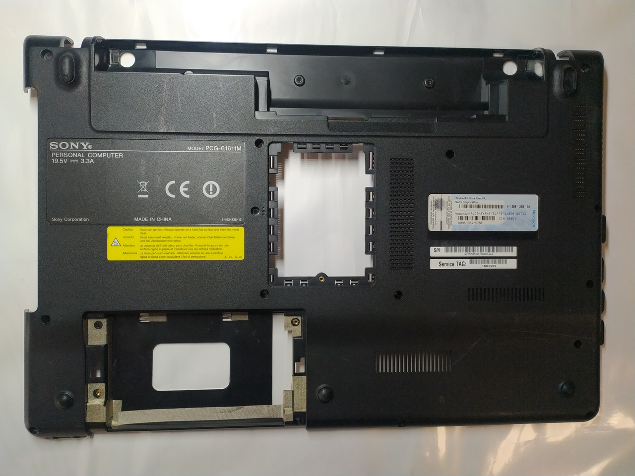 Sony Vaio VPCEE, VPC-EE, PCG-61611 Корпус D (нижня частина корпусу) (46NE7BAN000) бу