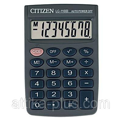 Калькулятор карманний Citizen LC 110 III