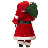 Санта в червоному вбранні 46 см фігурка для новорічного декору, фото 3