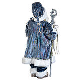 Санта в блакитному вбранні. Фігурка 61 см для новорічних декорацій, фото 2
