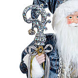 Санта в блакитному вбранні. Фігурка 61 см для новорічних декорацій, фото 4