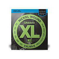 Струны для бас-гитары D'ADDARIO EXL165-6 XL NICKEL WOUND BASS REG LIGHT TOP / MED BOTTOM 6-STRING (32-135)