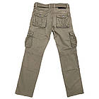 Брюки карго чоловічі ITENO (Tophero) р.33 світлі літні тонкі прямі пісочні з накладними кишенями з боків, фото 3