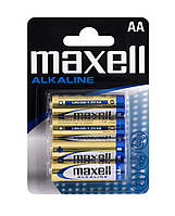 Батарейки лужні Maxell Alkaline LR6/AA 4шт