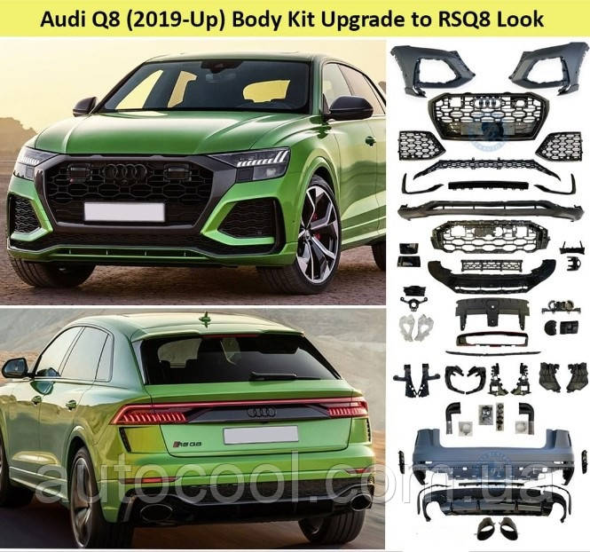 Тюнінг обвіс для Audi Q8 стиль RS 2019+ г.в. Аудіокуді