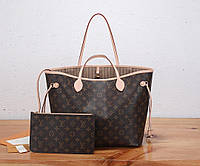 Сумка Louis Vuitton Neverfull кожа, классика LV много расцветок