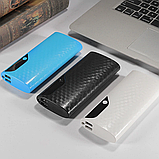 Powerbank 2 USB 5x18650 IN: Type-C+Micro USB/корпус Повербанка з ліхтариком білий без батарей, фото 5