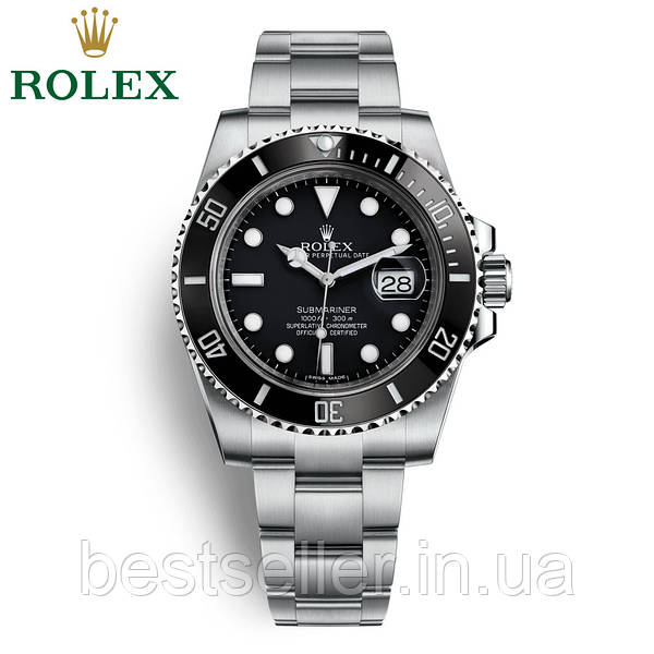 ROLEX SUBMARINER 40MM ETA 2834 2 SILVER BLACK. AAA