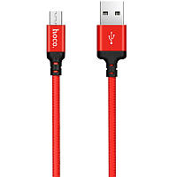 Зарядный кабель micro USB 1 метра Hoco X14 зарядка для андроида , зарядка для Android красный