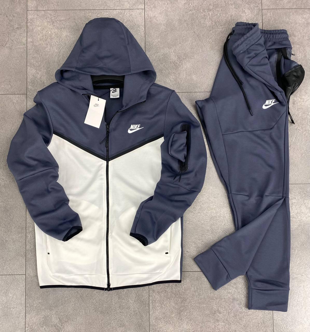 Спортивный костюм Nike Tech Fleece мужской серый штаны и кофта с ...