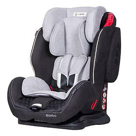 Автокрісло Coletto Sportivo з 9 міс до 12 років, Grey/black