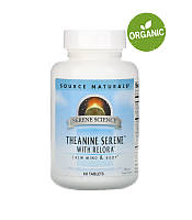 Source Naturals, Theanine Seren, магній, L-теанін з комплексом Relora, 60 таблеток