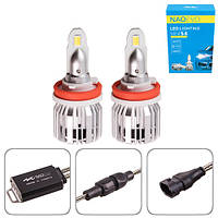 Лампы LED комплект NAOEVO S4 - LED - H8 - H9 - H11 - H16 - Flip Chip - 9-16V - 30W - 3600Lm - EMERGENCY3000K -