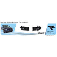 Фары дополнительные Mitsubishi Lancer 2005-07 - MB-601N - H3-12V55W - эл.проводка (MB-601N)