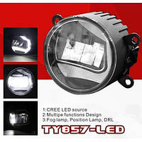 Фары дополнительные Toyota Cars - TY-857L - LED CREE-12V10W800Lm+DRL-12V3W - FOG+DRL (TY-857-LED 2в1)