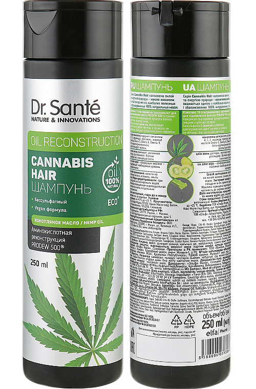 Шампунь для волосся Dr.Sante Cannabis Hair 250 мл