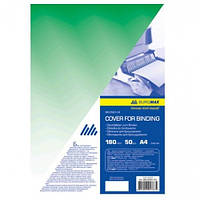 Обложка для брошюровки А4 BUROMAX 0560-04 пластик. прозрачная 180мкм (50шт/уп) ЗЕЛЕНАЯ