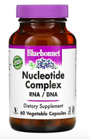 Bluebonnet Nutrition, Nucleotide Complex, Нуклеотидный комплекс, РНК/ДНК, 60 растительных капсул