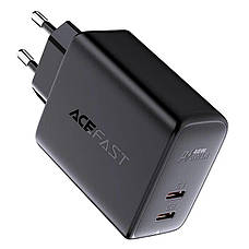 Зарядний пристрій (зарядка) для телефону ACEFAST A9 40 W 2 х Type-C Чорний, фото 3