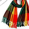 ШАРФ жіночий M&JJ СКАЙ Зелений/червоний/жовтий 75х180 см (1068), фото 8