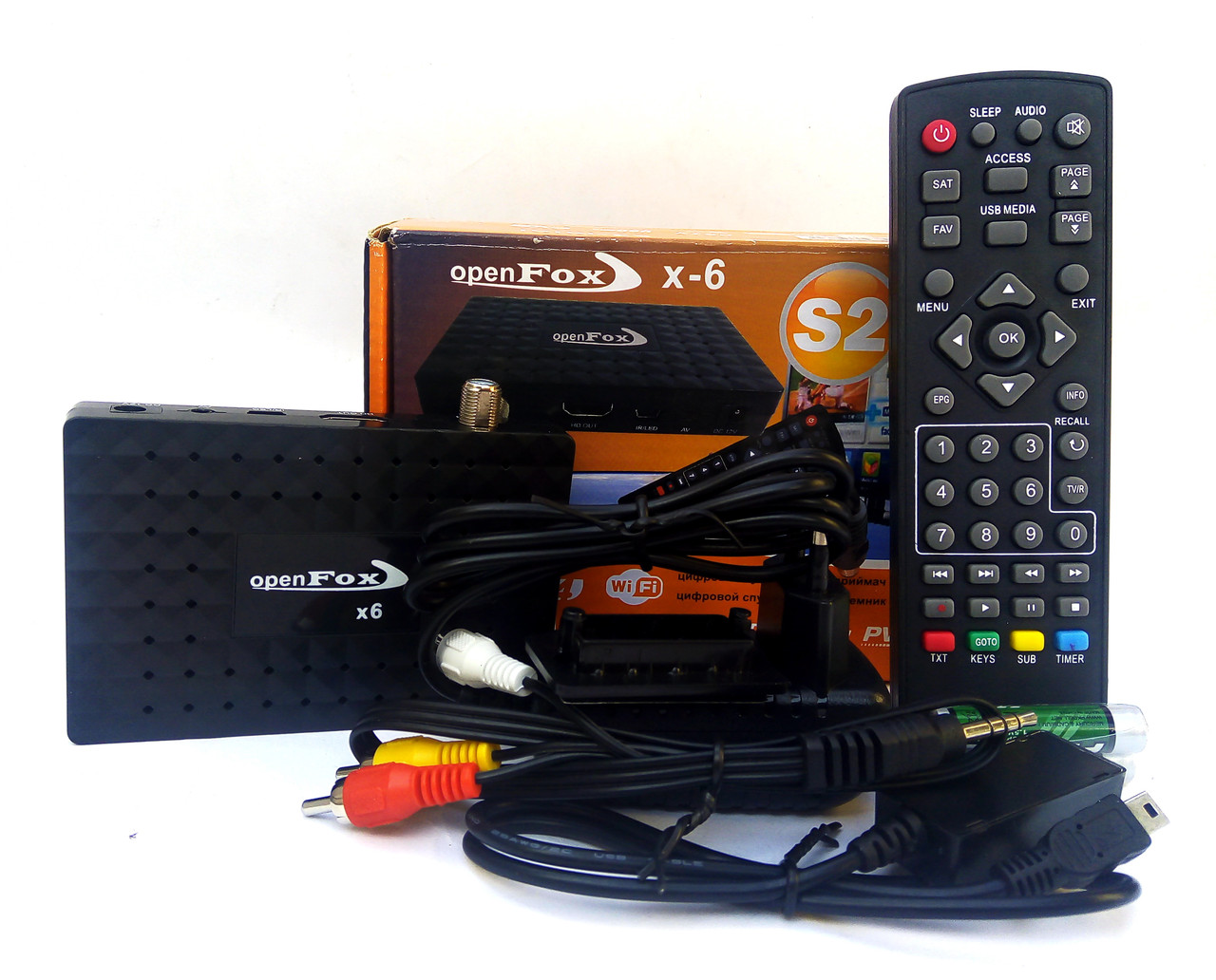 Супутниковий AV-ресивер тюнер OpenFox X6 S2 Mini + Прошивка