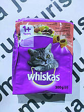 Корм для котів WHISKAS СУХИЙ з яловичиною 300г 014031---45,40