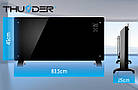 Конвекторний обігрівач Thunder MODERN 2000 W Wi-Fi Black, фото 4