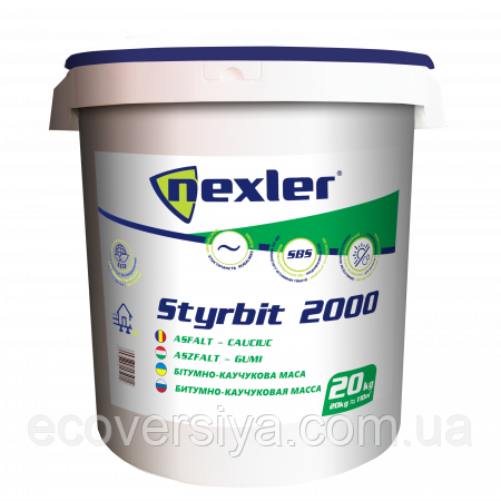 Клей для пінополістиролу, мастика для гідроізоляції Styrbit 2000 (Стирбит 2000, Изолекс)