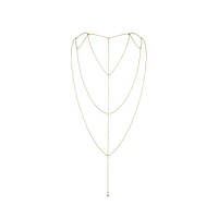 Ланцюжок для спини Bijoux Indiscrets Magnifique Back and Cleavage Chain - Gold, прикраса для тіла SO2657