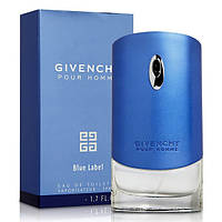 Мужские оригинальные духи Givenchy Blue Label Pour Homme 100ml, свежий пряный цитрусовый аромат