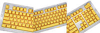 Кейкапы клавиши кнопки для механических клавиатур Cherry MX,Gateron, Outemu, Kailh Желтый