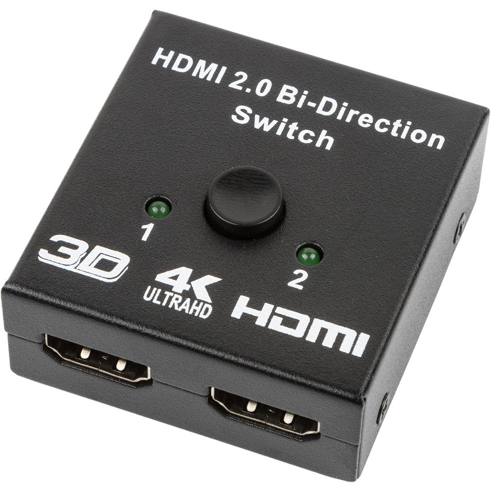 Двунаправленный HDMI переключатель U&P Switcher 2 to 1 Black (WAZ-HS21-BK) - фото 1 - id-p1695976079