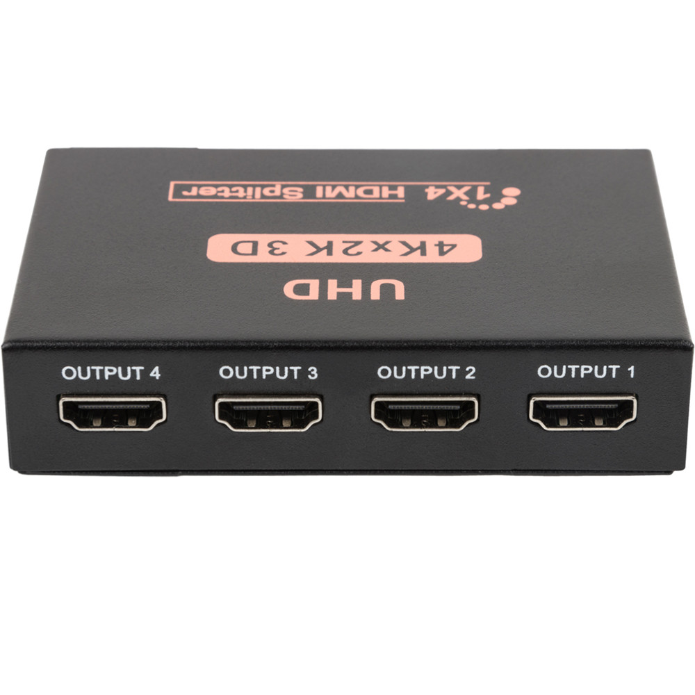 Активный HDMI разветвитель U&P Splitter 1 to 4 Black (WAZ-HR14-BK) - фото 3 - id-p1695976082