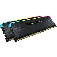 Модуль памяти DDR4 2x16GB/3600 Corsair Vengeance RGB RS Black (CMG32GX4M2D3600C18) (код 1358493)