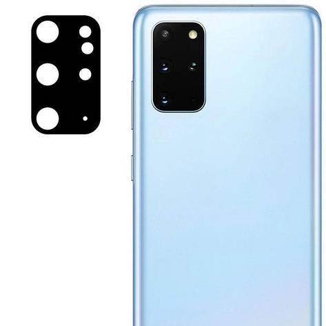 Захисне скло на камеру 3D для Samsung S20 Plus Black, фото 1