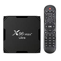 Смарт тв приставка X96 MAX Plus Ultra 4/32Gb для телевизора андроид тв бокс медиаплеер Android Smart tv wi fi