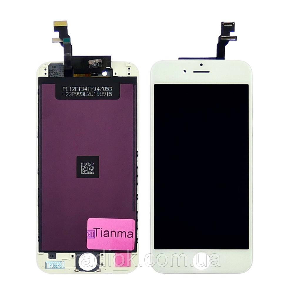 Дисплей для Apple iPhone 6 з білим тачскрином Tianma