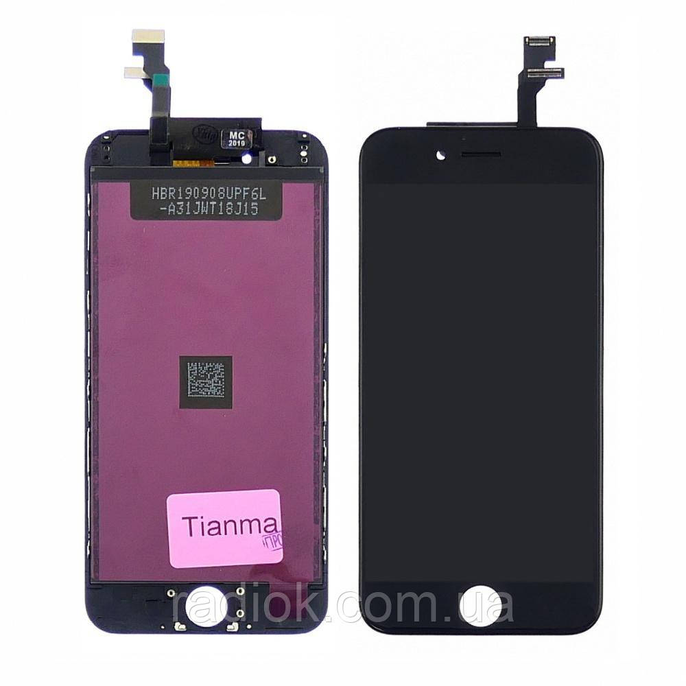 Дисплей для Apple iPhone 6 з чорним тачскрином Tianma