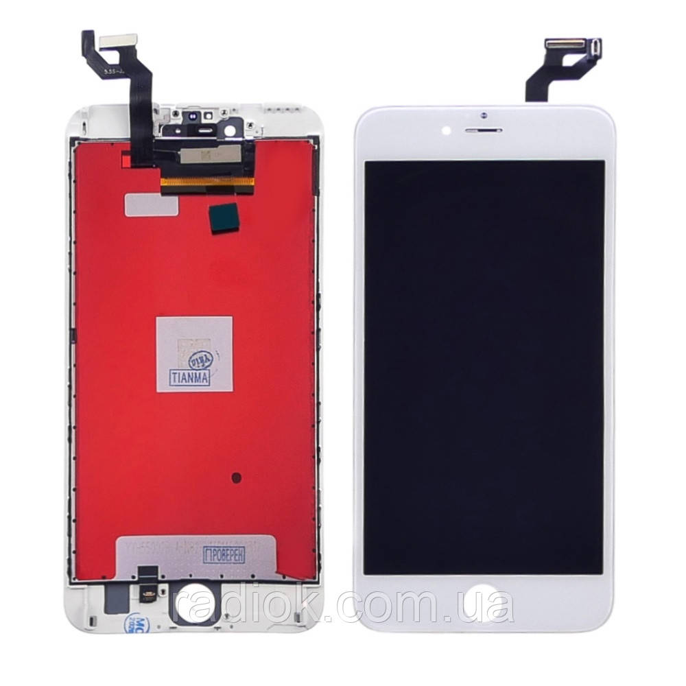 Дисплей для Apple iPhone 6s Plus з білим тачскрином Tianma