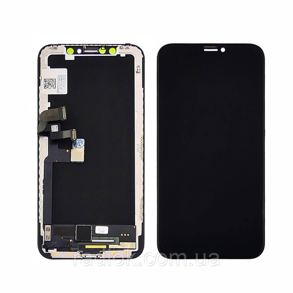 Дисплей для Apple iPhone X з чорним тачскрином GX-AMOLED