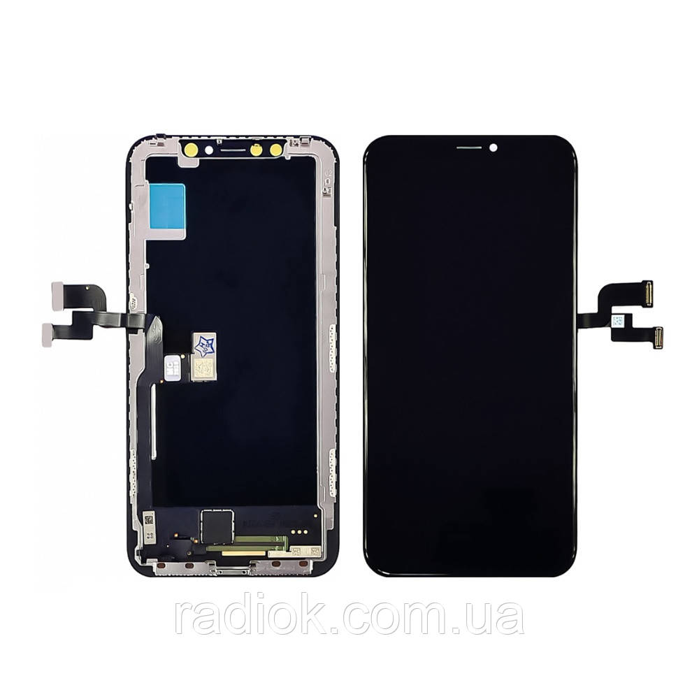 Дисплей для Apple iPhone X з чорним тачскрином ZY-IN CELL