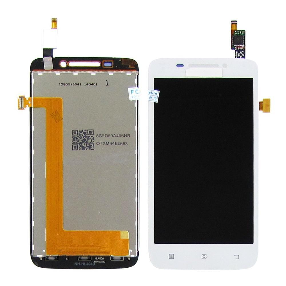 Дисплей для Lenovo S650 з білим тачскрином, фото 1