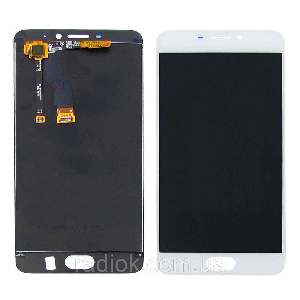 Дисплей для Meizu M5 Note з білим тачскрином