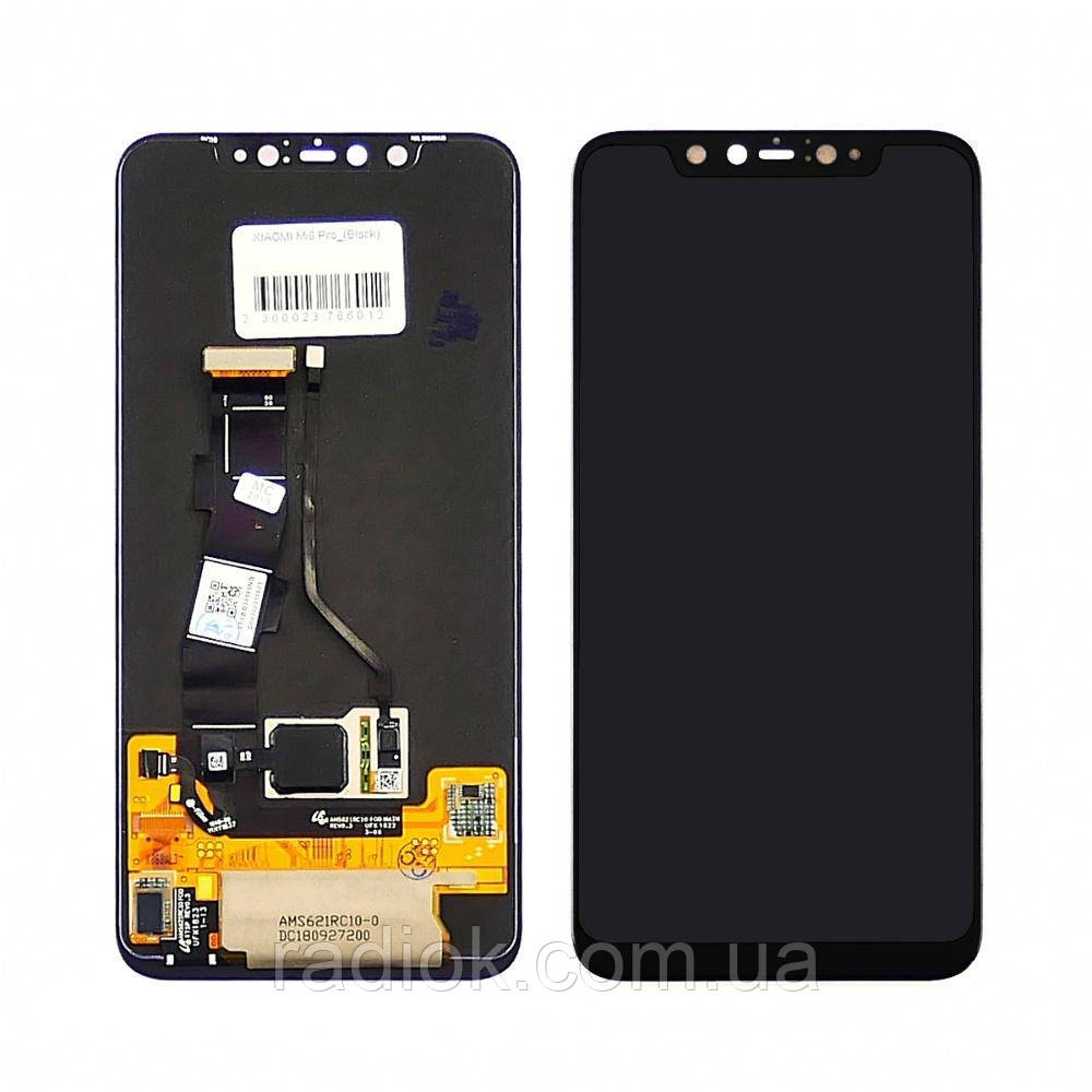 Дисплей для Xiaomi Mi 8 Pro з чорним тачскрином OLED