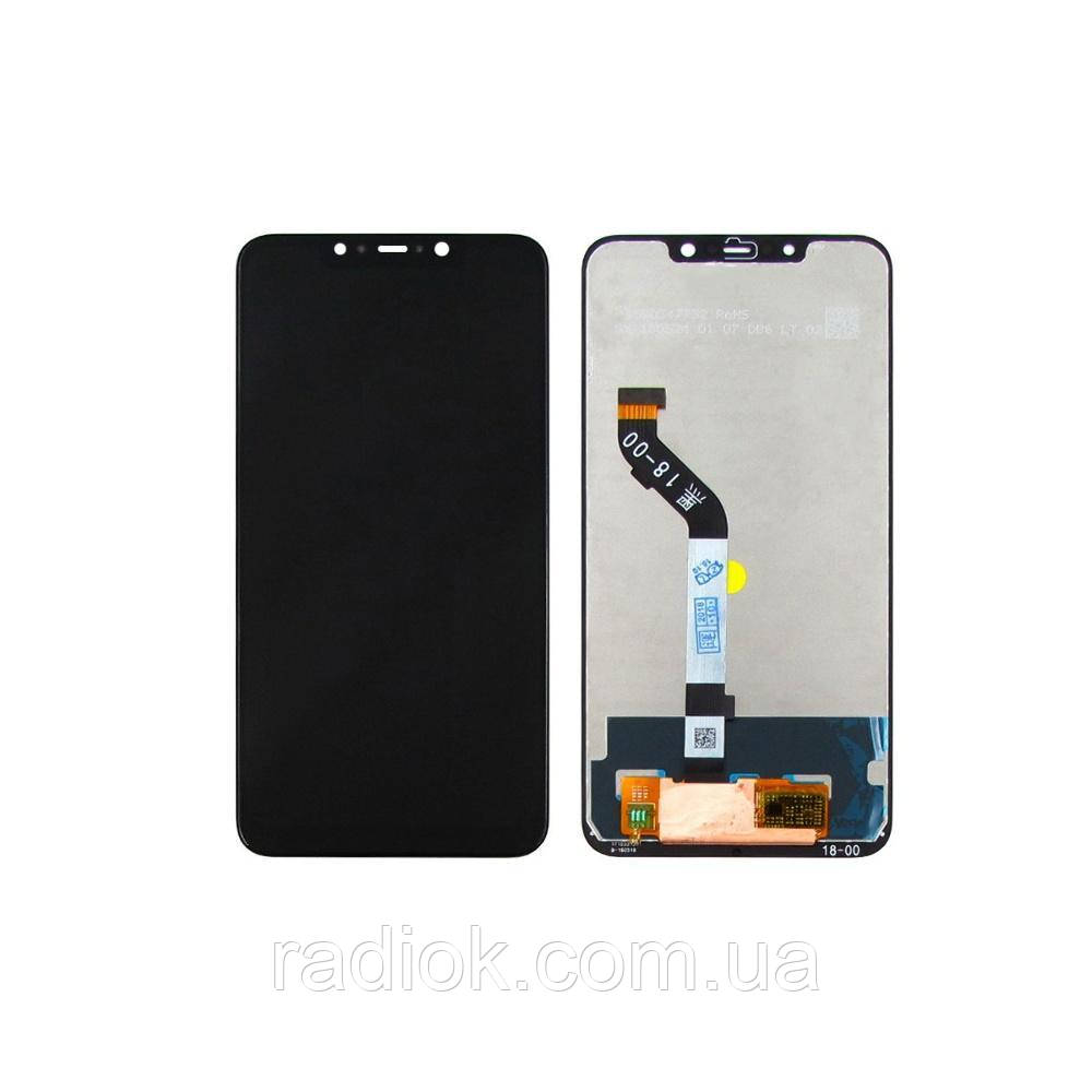 Дисплей для Xiaomi Pocophone F1 з чорним тачскрином