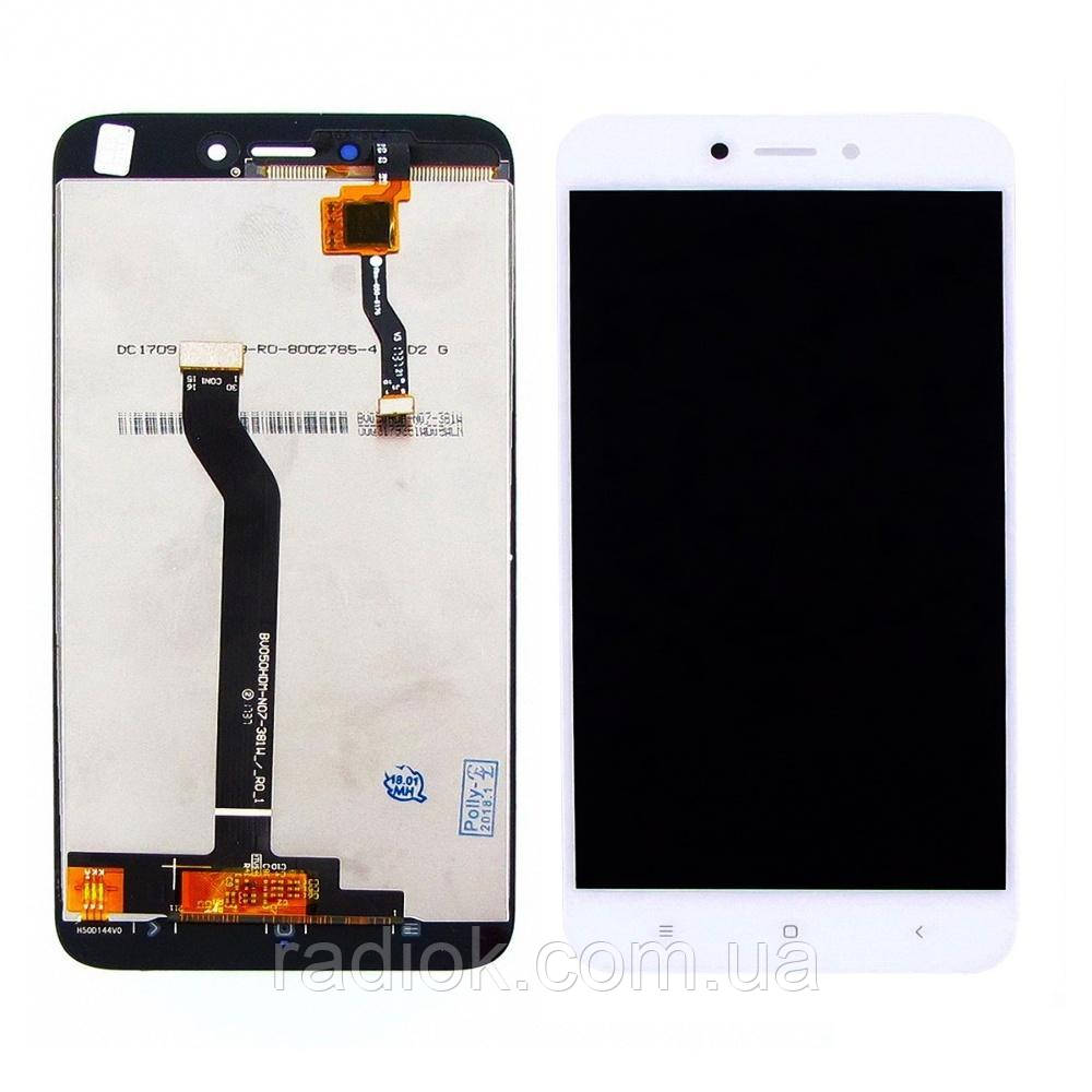 Дисплей для Xiaomi Redmi 5A з білим тачскрином