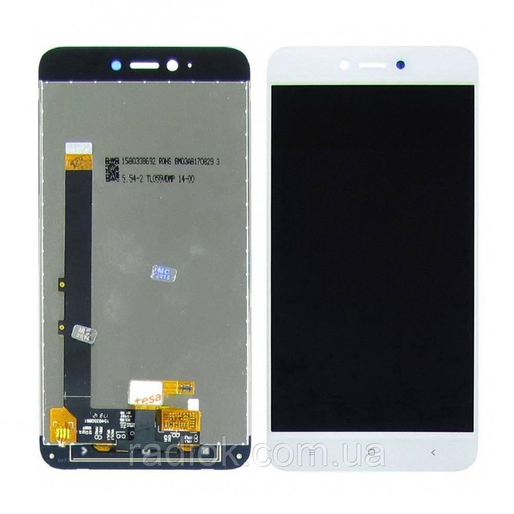 Дисплей для Xiaomi Redmi Note 5A Lite з білим тачскрином