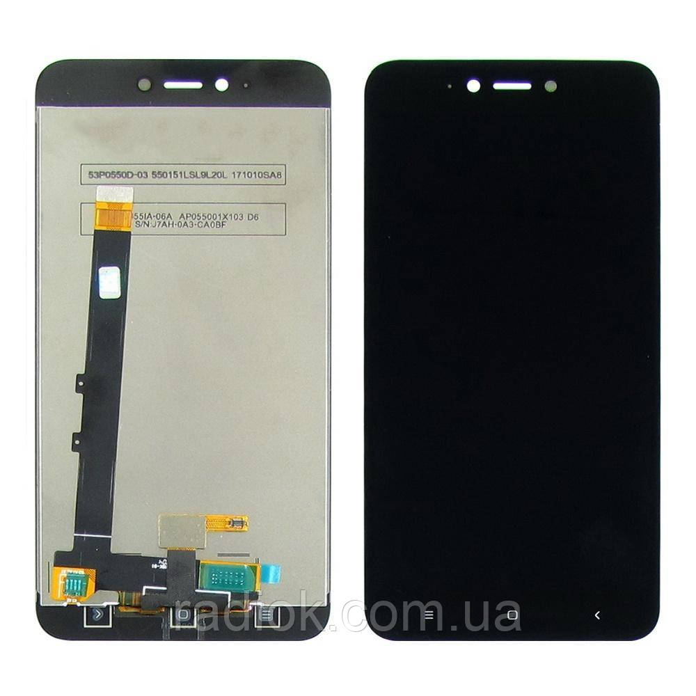 Дисплей для Xiaomi Redmi Note 5A Lite з чорним тачскрином