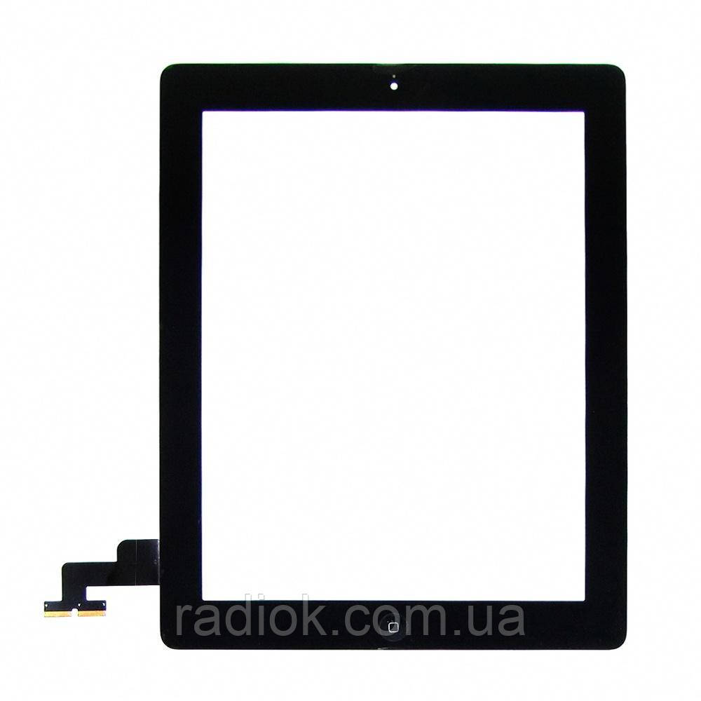 Тачскрін для Apple iPad 2 чорний з кнопкою Home