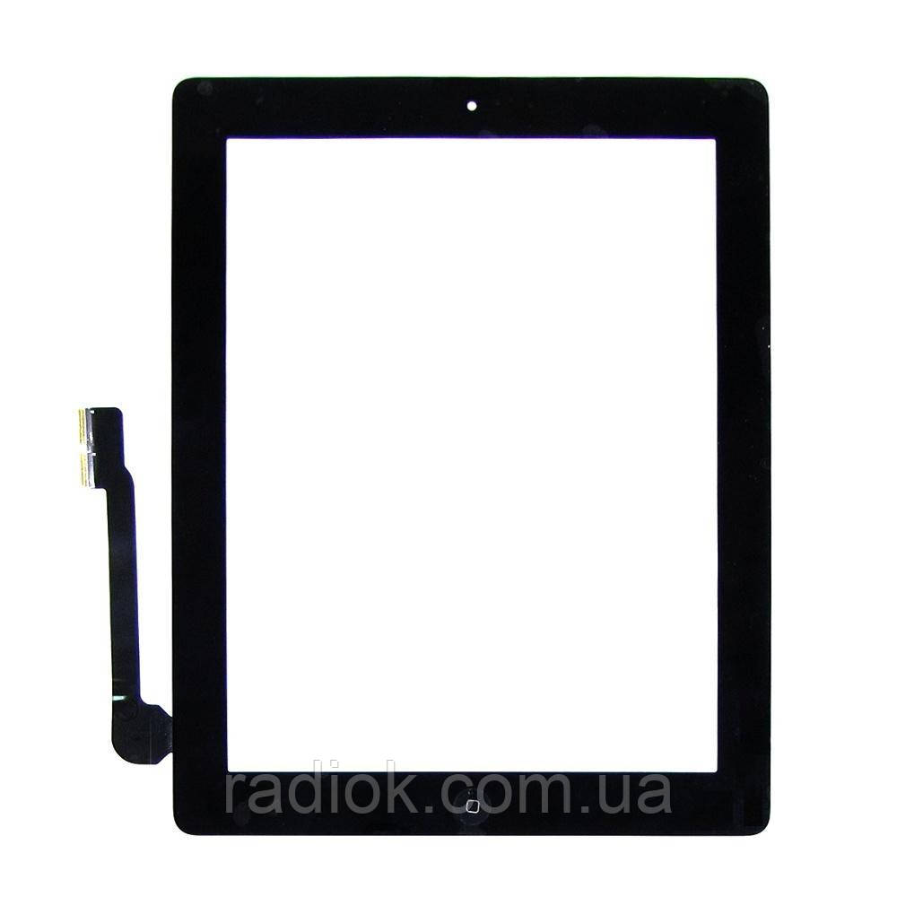 Тачскрін для Apple iPad 3 чорний з кнопкою Home
